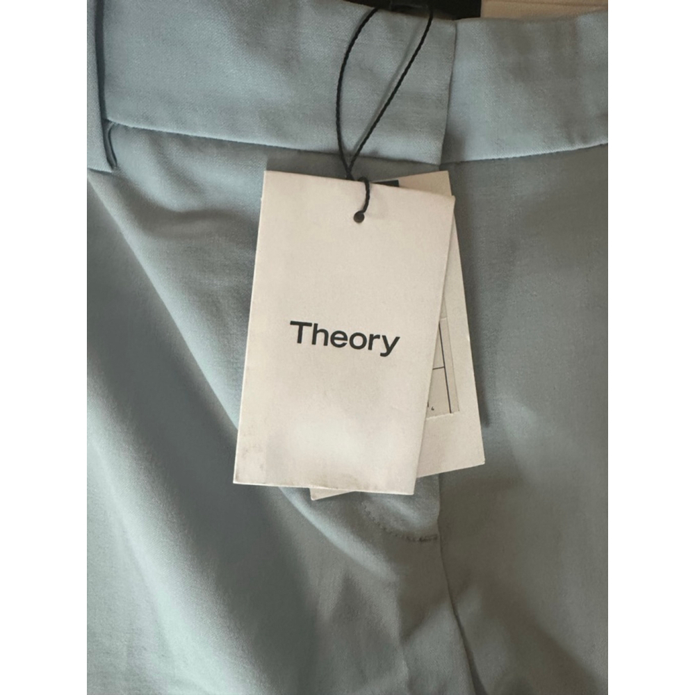 Women's Theory Sky Blue Classic Suit Trousers Size 2 NWT - Picture 3 of 9